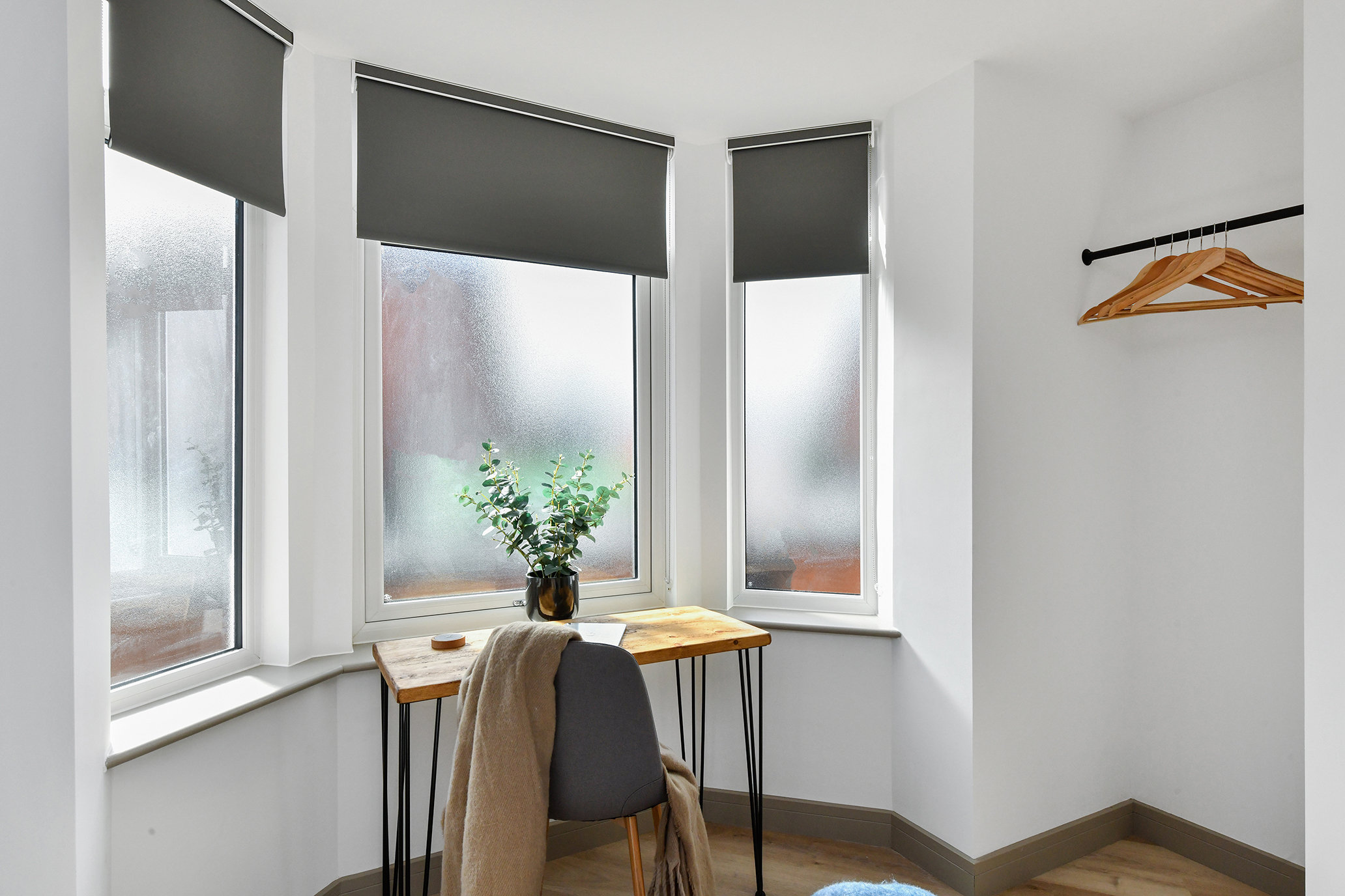 Bay-window workspace at 64 Derbyshire Lane